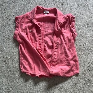 Maternity/nursing Isabel Pink Sleeveless Shirt